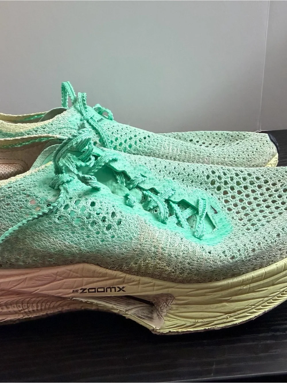 Nike Women's Seafoam Green Knit Running Sneakers